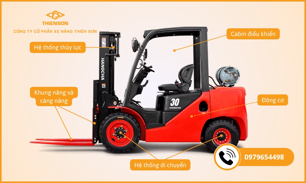 xe nâng dầu 3 tấn