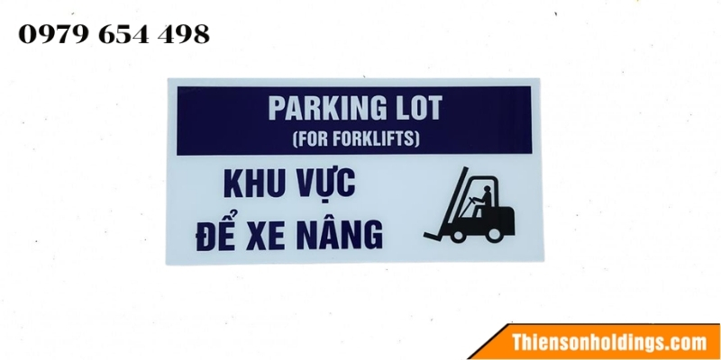 Biển cảnh báo xe nâng