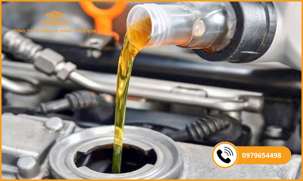 Dung tích bình dầu xe nâng