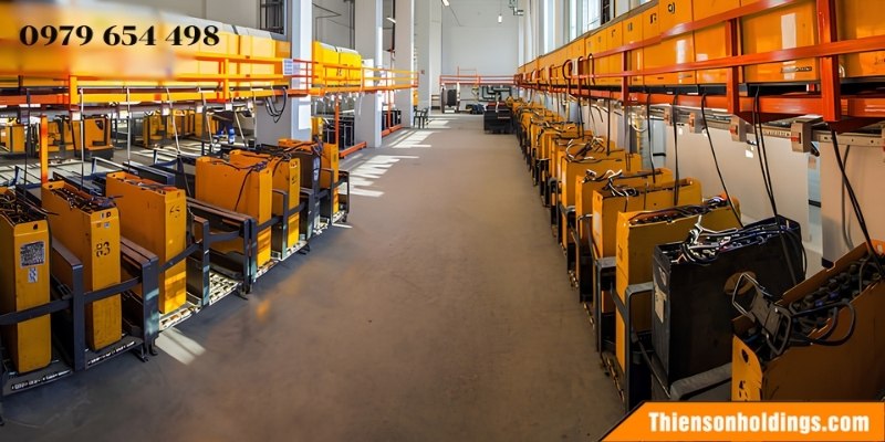 quy định khu vực sạc xe nâng