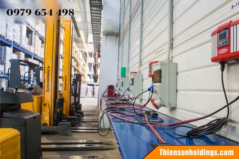 quy định khu vực sạc xe nâng