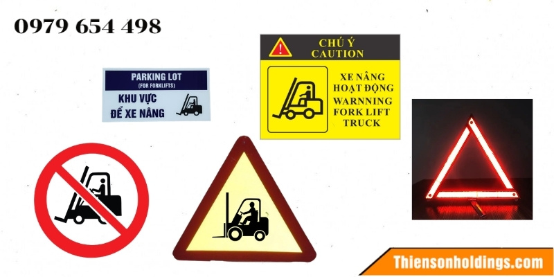Biển cảnh báo xe nâng