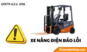 Xe nâng điện báo lỗi