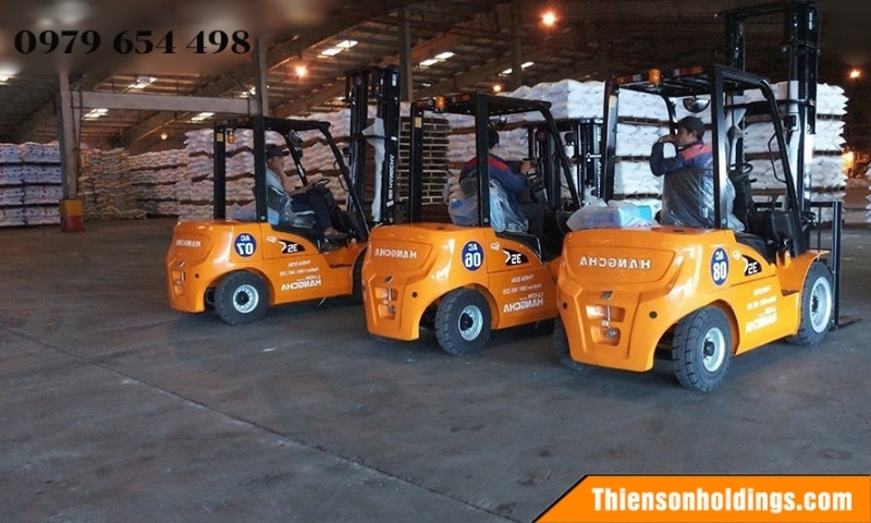 Xe nâng điện báo lỗi
