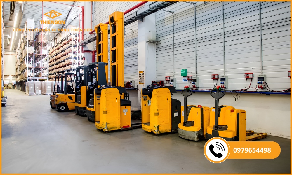 hướng dẫn sạc xe nâng điện