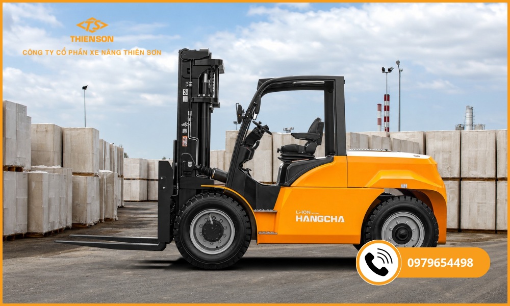xe nâng điện 8 tấn